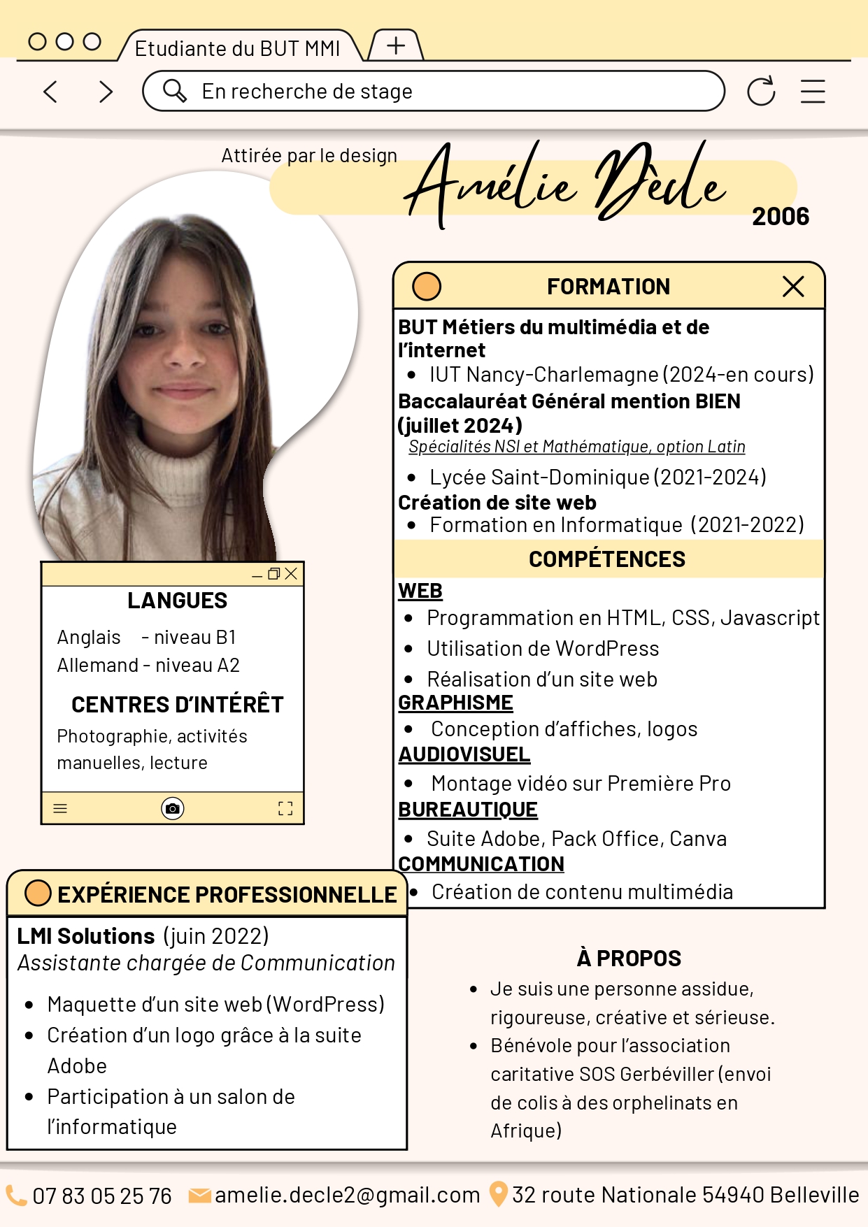 CV professionnel
